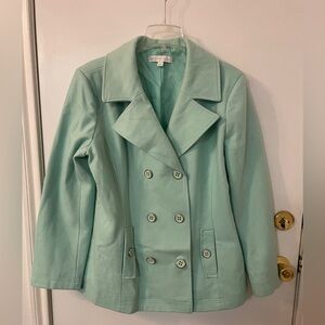 NY&Co light blue/green Peacoat XL